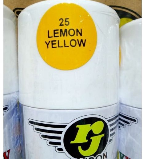 Pilok Pilox Cat RJ Lemon Yellow 25 Kuning Lemon 150cc Cat Semprot RJ 150cc