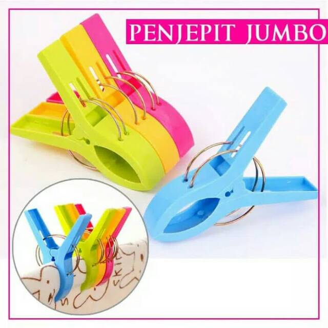 Jepit Penjepit Jemuran Selimut Baju Handuk Pakaian Plastik BESAR JUMBO jepit jemuran jepit baju