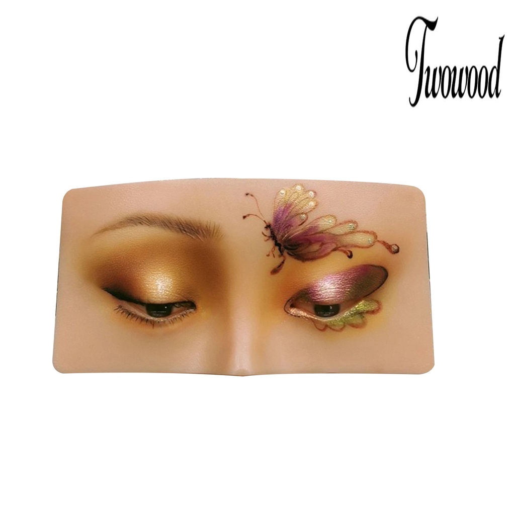 Twowood Pad Papan Display Efek Wajah Manusia Anti Air Reusable Untuk Latihan Makeup Wanita