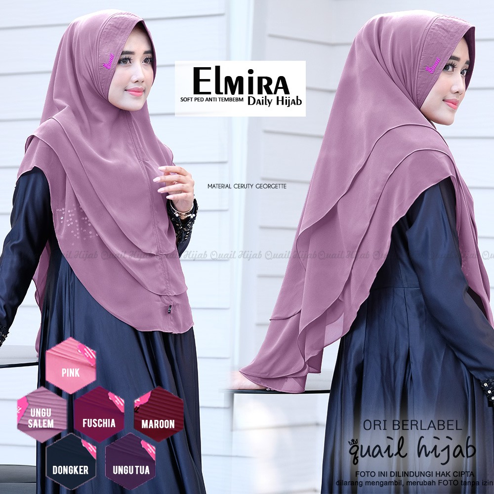 Hijab Khimar Azzahra Shopee Indonesia