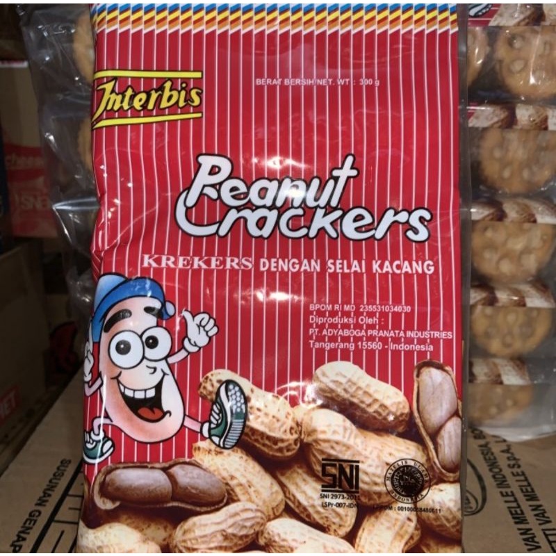 

INTERBIS Peanut Creakers Biscuit Kacang 300gr