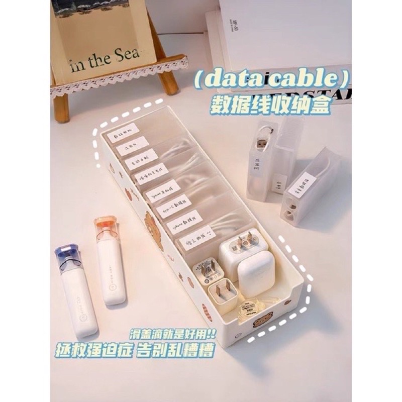 cable organizer cute storage box tempat penyimpanan serbaguna