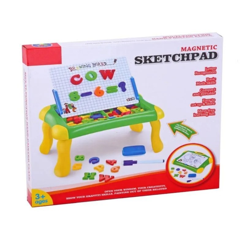 Mainan Edukasi Anak 1 2 3 4 Tahun Perempuan Laki-Laki Papan Tulis Magnetic Sketchpad No QJ9922 Drawing-Kado Mainan Edukasi