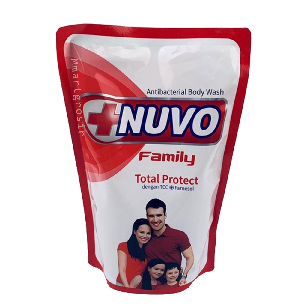 nuvo / Family / sabun cair / sabun badan / 400 ml / Total protect