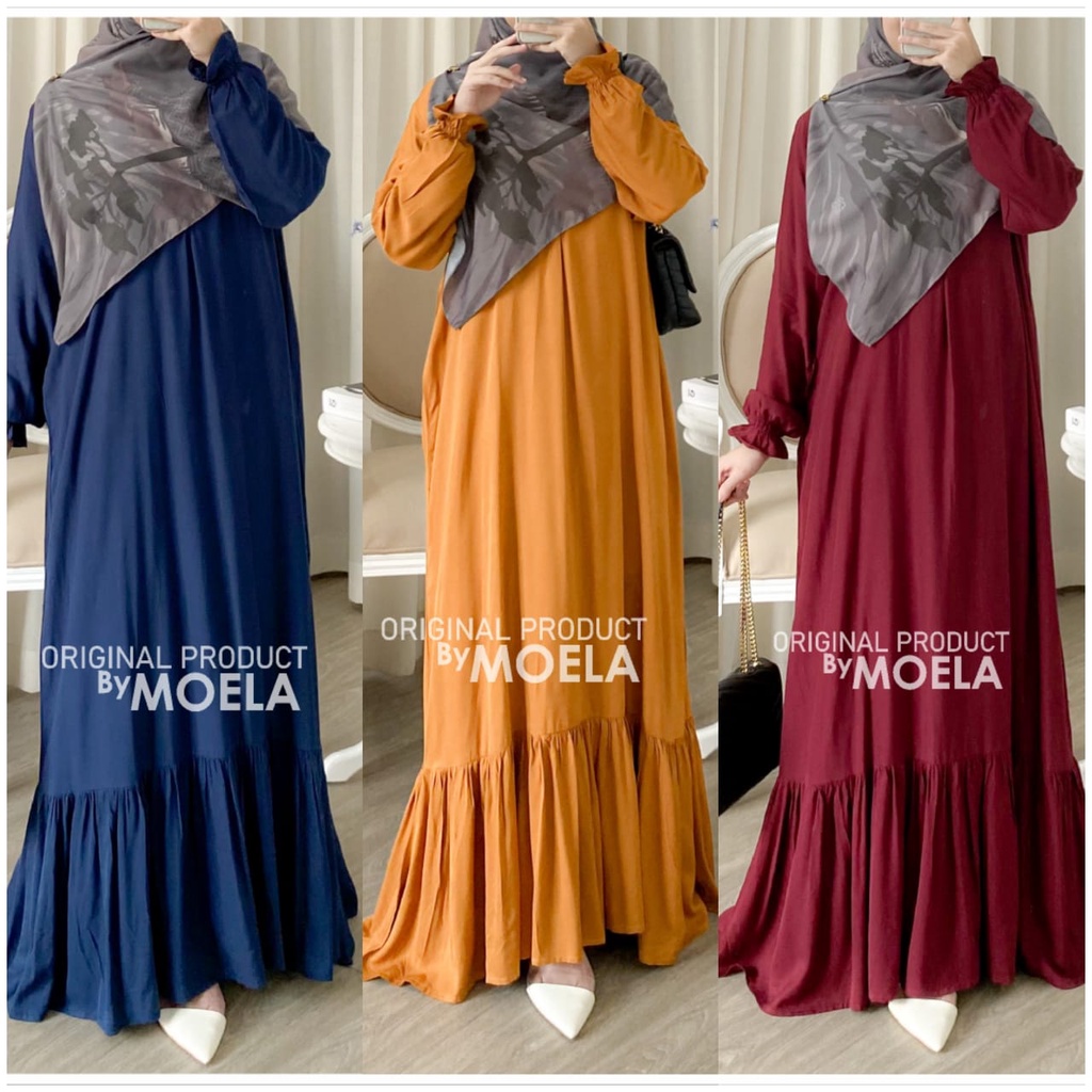 AIRA DRESS MAXI MOELA GAMIS KATUN TWILL BUSUI