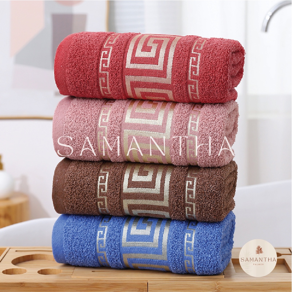 handuk mandi dewasa katun 400g 70x135 katun tulip gold daya serap tinggi
