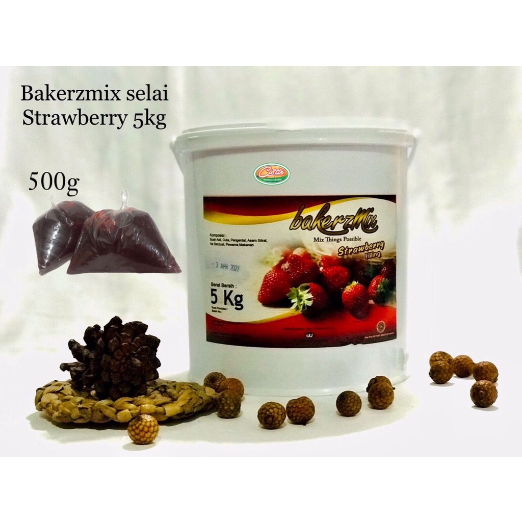 

BAKERZMIX FILLING STRAWBERRY 500G