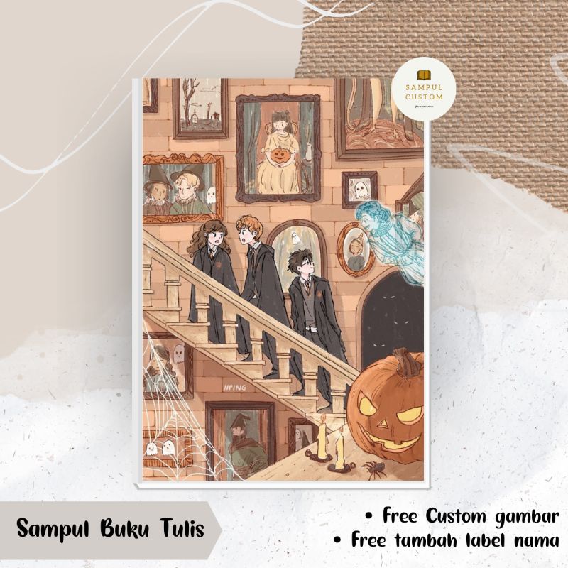 

(HARGA 1 LEMBAR MIN ORDER 5 LEMBAR) SAMPUL BUKU TEMA HARRY POTTER FREE CUSTOM