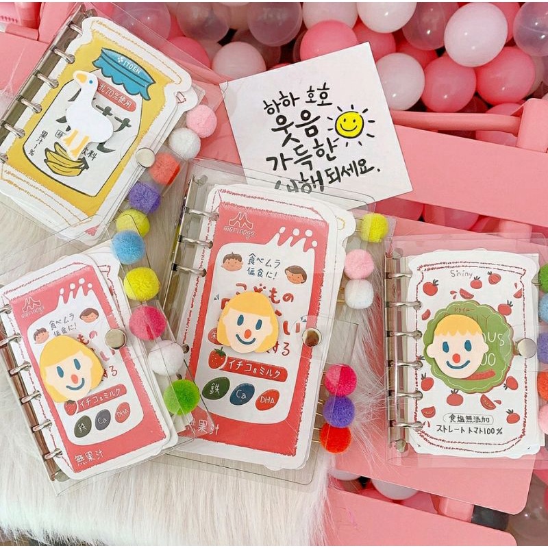 

Notebook Clear Binder A6/ Bullet Journal + Refill Isi Binder