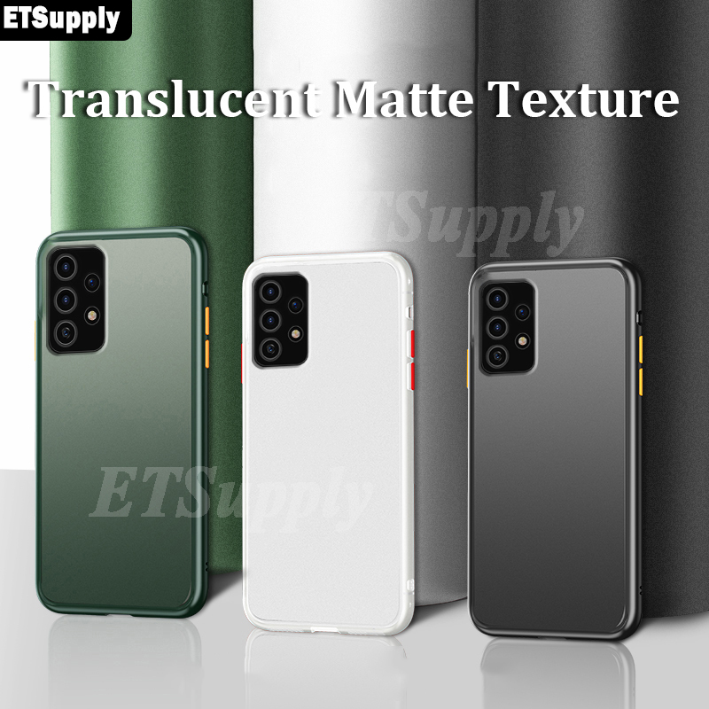 Mewah Shockproof Scrub PC Matte Phone Case Untuk Samsung A32 4G A32 5G Transparan Soft edge Silicone