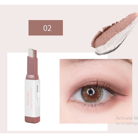 LAMEILA  3052 COLOR EYESHADOW STICK  KOMBINASI 2 WARNA