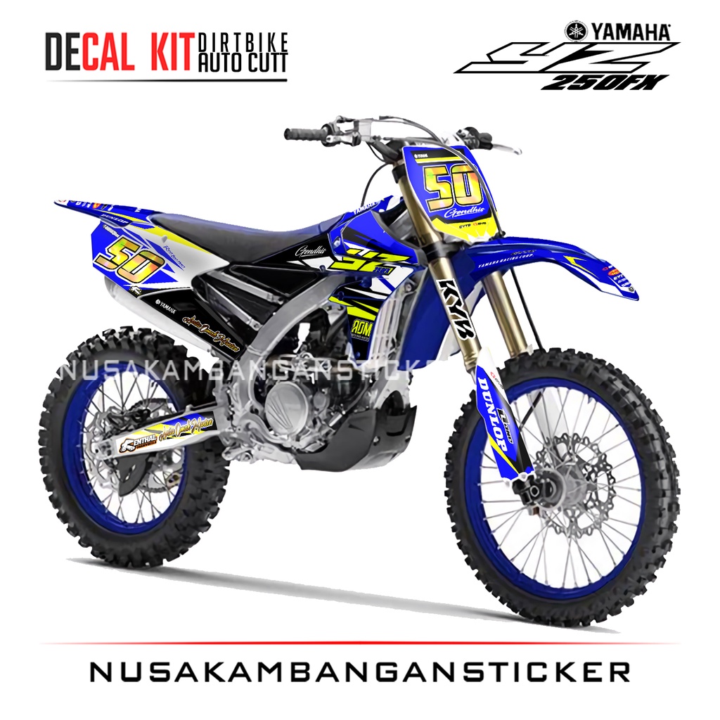 DECAL STIKER CUSTOM YZ 125 -Yz 250 yz 450 bisa juga untuk semua jenis motor full body bisa reques bo