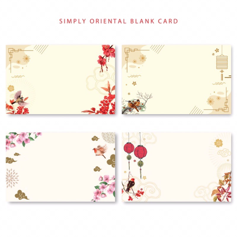 

Blank card Kartu Ucapan Kosong Chinese New Year Imlek Oriental Design Greeting cards K16