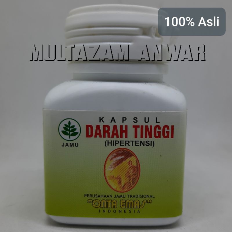 KAPSUL DARAH TINGGI HIPERTENSI
JAMU TRADISIONAL ONTA EMAS