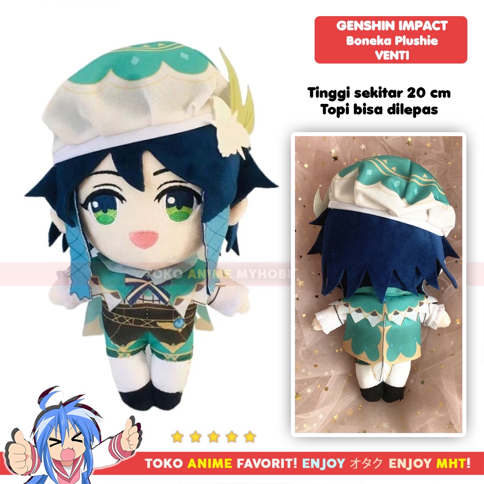 Boneka Anime Karakter Genshin Impact Venti Plushie Doll