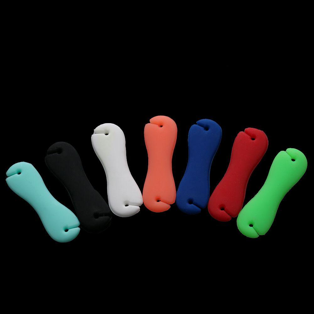 Suyo 2/5Pcs Warna Acak Penggulung Kabel Cord Wrap Data Line Headphone Earphone Organizer