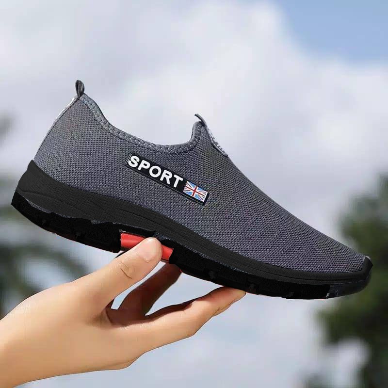 8.8 BIG SALE [cod] Sepatu Pria Slip-On Casual Kasual Selop En-Sport tanpa tali