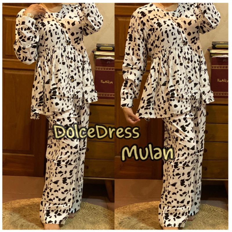 Daster Arab DOLCE MULAN Baju Setelan Kulot Rayon