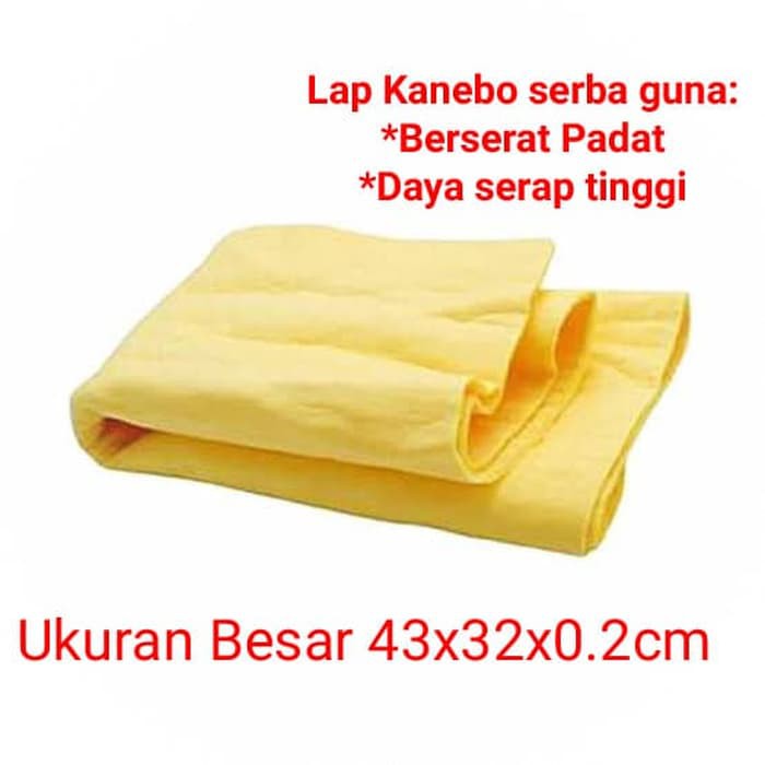 Kain Lap Chamois Kanebo Jumbo Besar Berserat 43x32 CM serap tinggi