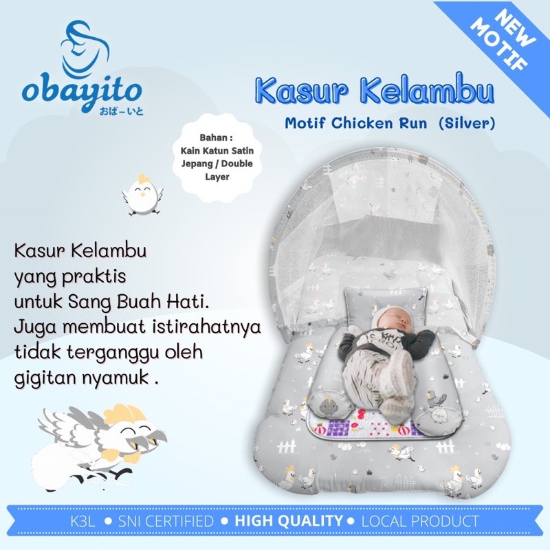 Obayito Kasur Kelambu Baby Set - Kasur bayi