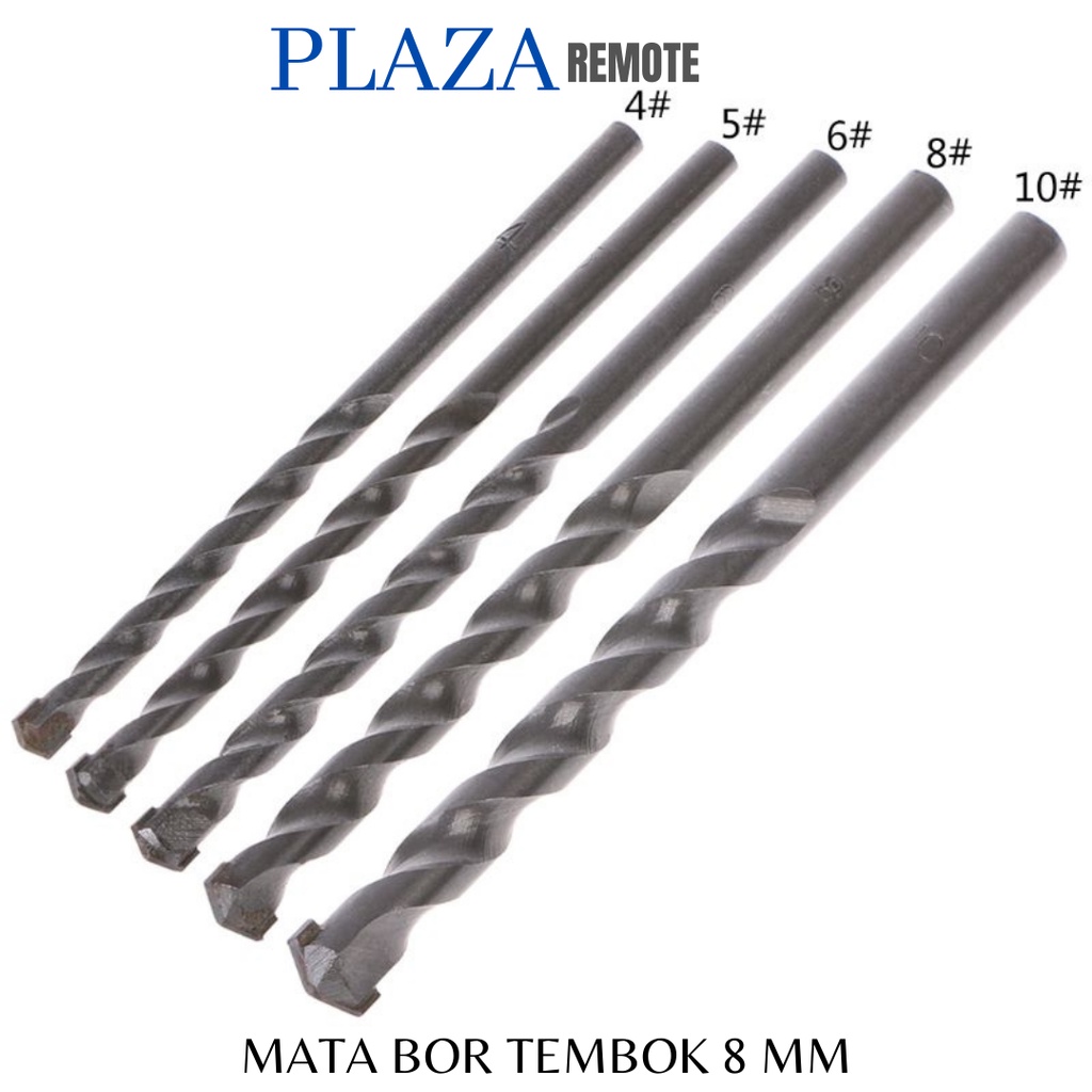 MATA BOR BOBOK TEMBOK BETON Masonry Bit 5 MM 6 MM 8 MM 10 MM 12 MM