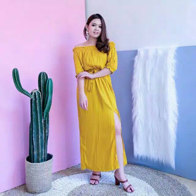 Dress sabrina stella panjang murah bali