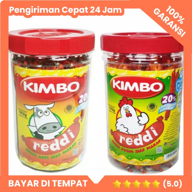 

Sosis Kimbo Reddi 23gr Toples isi 24 Sosis Siap Makan