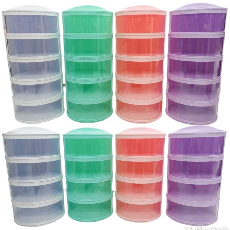 Multi-layer Rak Plastik penyimpanan tempat makanan penutup Tudung Saji