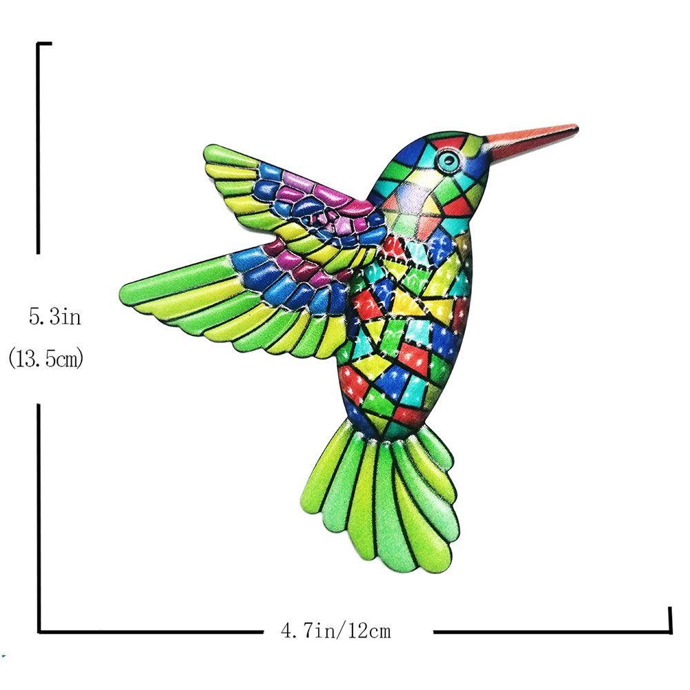 Populer 4PCS Ornamen Hummingbird Logam Kamar Tidur Artwork Patung Patung Indoor Outdoor Taman Craft