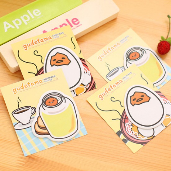 Sticky Notes / Notes Tempel Motif Gambar GUDETAMA / Sticky Notes Karakter TELUR GUDETAMA / SANRIO