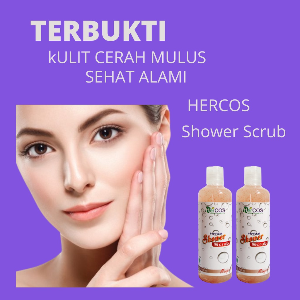 Lulur pemutih badan perawatan tubuh body scrub whitening booster penghilang flek hitam ampuh hercos 