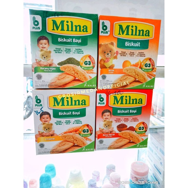 MILNA BISKUIT BAYI 6+ BULAN - CAMILAN BAYI SEHAT 130 GRAM