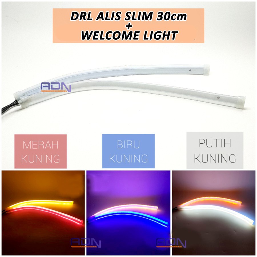 Lampu SENJA DRL Alis SLIM 30 60cm Fleksibel Modul Tanam WELCOME LIGHT