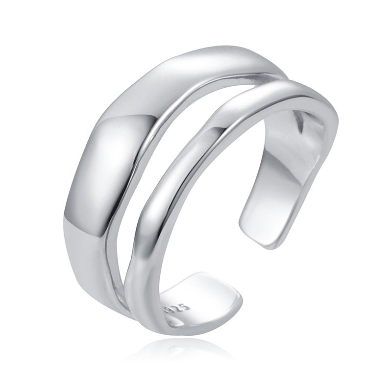 Cincin Model Gelombang Gaya hipster Minimalis Eropa Amerika Jepang Dan Korea