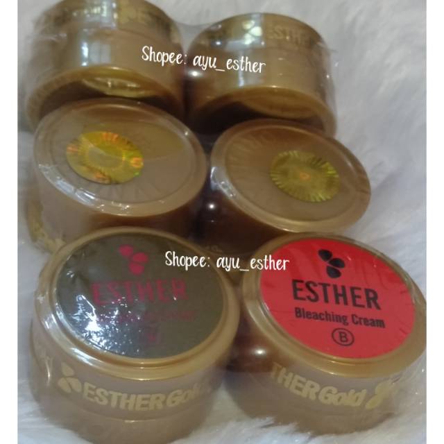 Esther gold AB pot cokelat/ ester bleaching (cream saja).