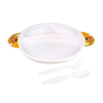 Lusty Bunny piring sekat Feeding Set sendok dan garpu LB1329