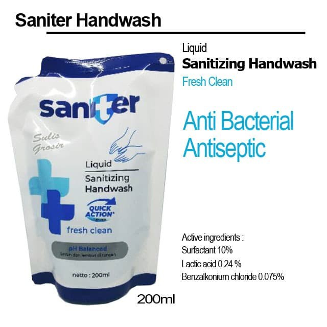 Saniter Handwash 200ml Refill