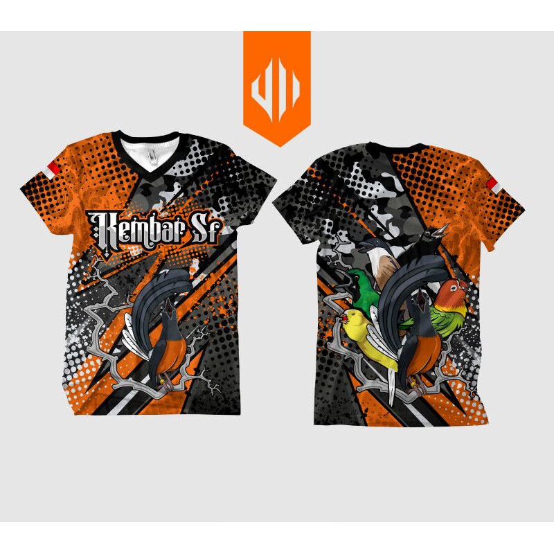 kaos jersey kicau mania, murai, kacer, lovebird, cucak ijo, kenari