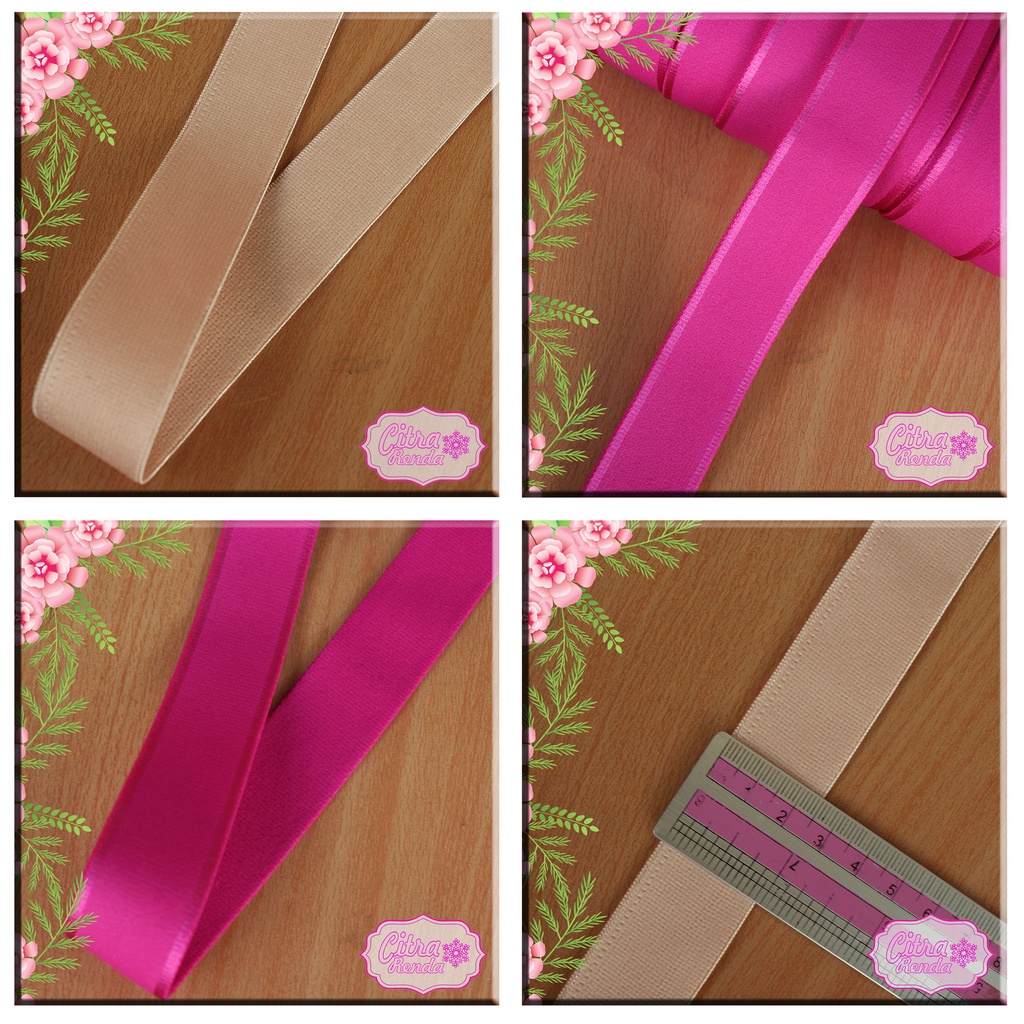(Per Meter) B25 Bahan Tali BH / BH Karet BH Cantik Lebar 2,2Cm-2,5Cm