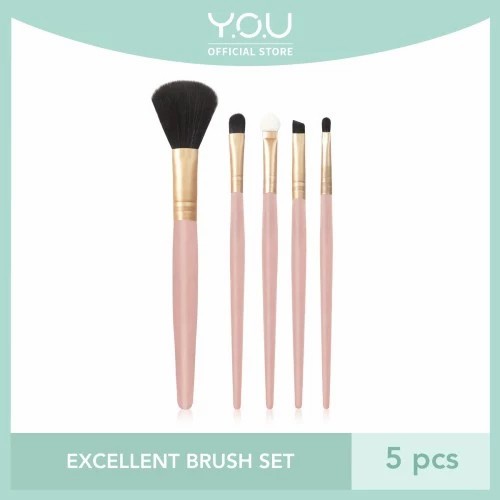 YOU Glam Fix Excellent Brush Set  make up kuas bedak blush on palet