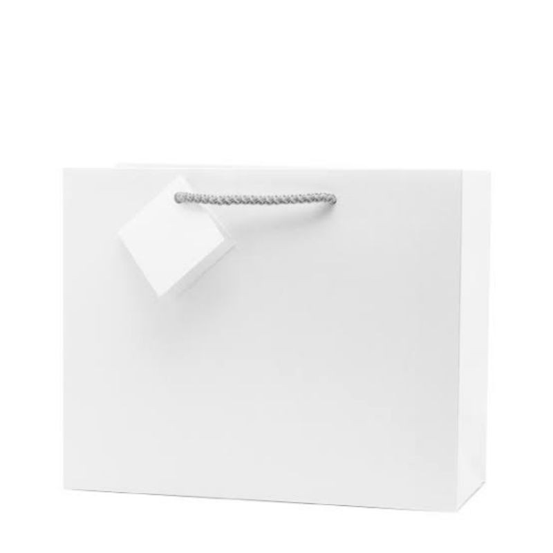 

PREMIUM PAPERBAG SUPER WHITE 25 X 12 X 22 event special.hadiah.kado.umkm