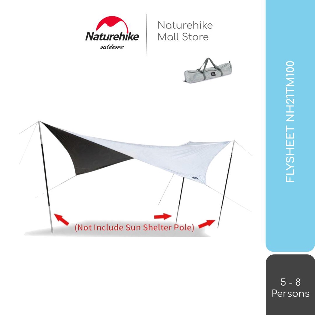 FLYSHEET / CANOPY / SHELTER TENDA CAMPING NATUREHIKE NH21TM100