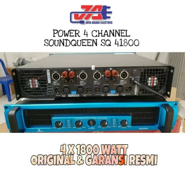 Power Amplifier SOUNDQUEEN SQ 41800 (4 Channel)