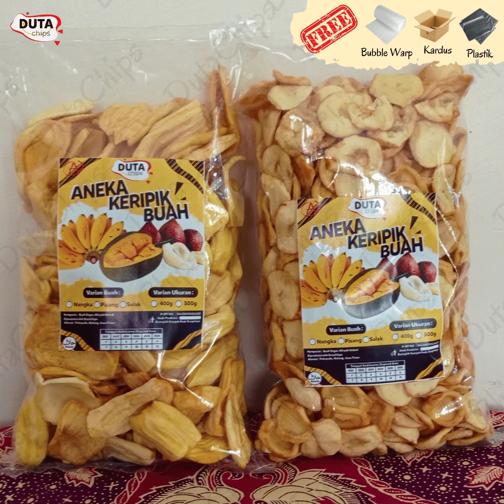 

Keripik Nangka, Salak, dan Pisang Stik Premium Grade A Super Khas Malang | Home Industri