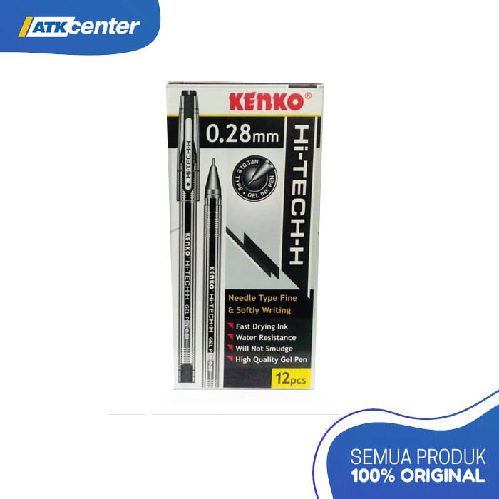 

GEL PEN KENKO HITEC 0.28 HITAM