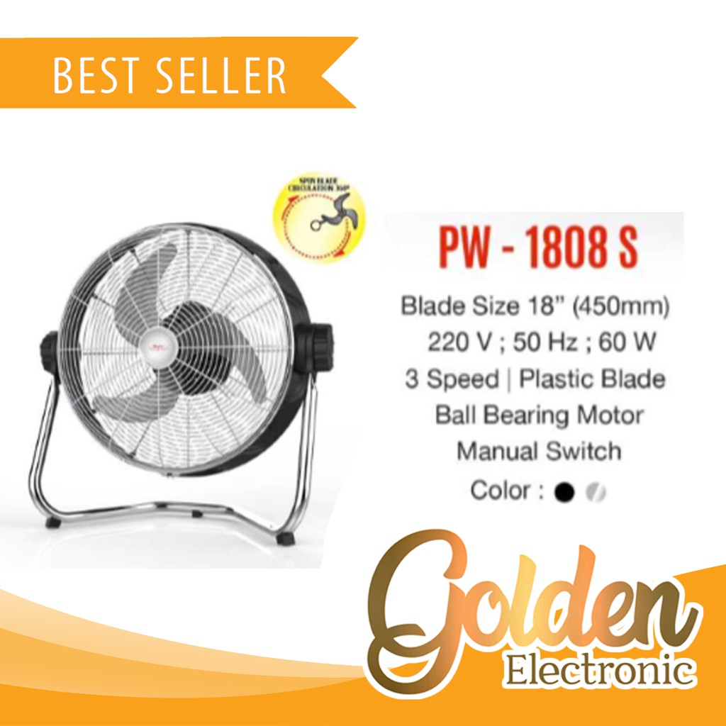 MASPION PW-1808S KIPAS ANGIN Power Fan Box Fan Murah Surabaya