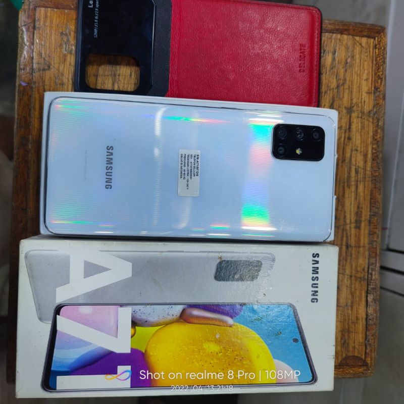 HP SECOND SAMSUNG A71 RAM 8/128GB, FULL SET, NO MINUS, CHARGER TIDAK ORI