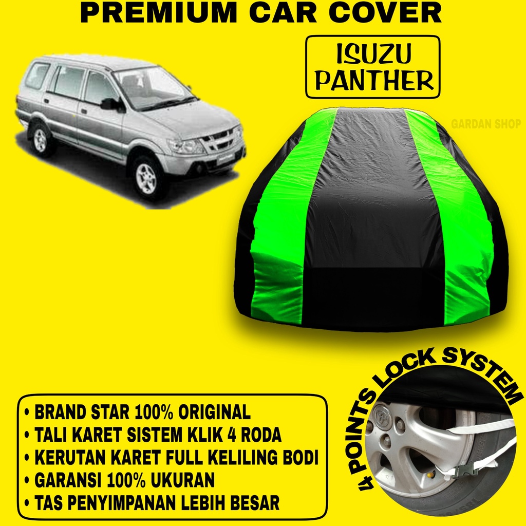 Body Cover ISUZU PANTHER Sarung Strip HIJAU Penutup Pelindung Bodi Mobil Isuzu Panther PREMIUM