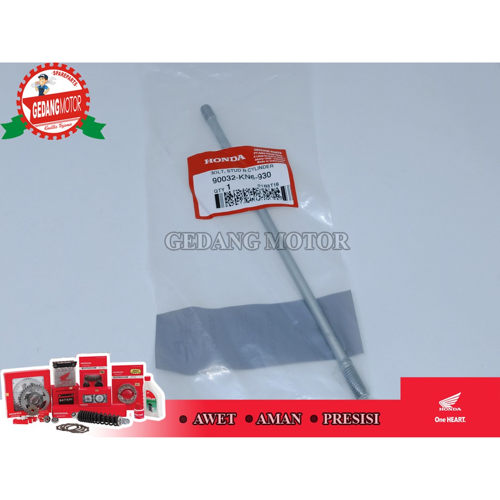 BAUT SUNDUK BLOK TIGER TUSUK SATE PANJANG ORIGINAL HONDA 90032-KN6-930