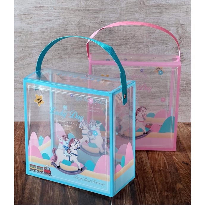 

(1pc) Gift Box mika Pink Biru 18x18x8.5